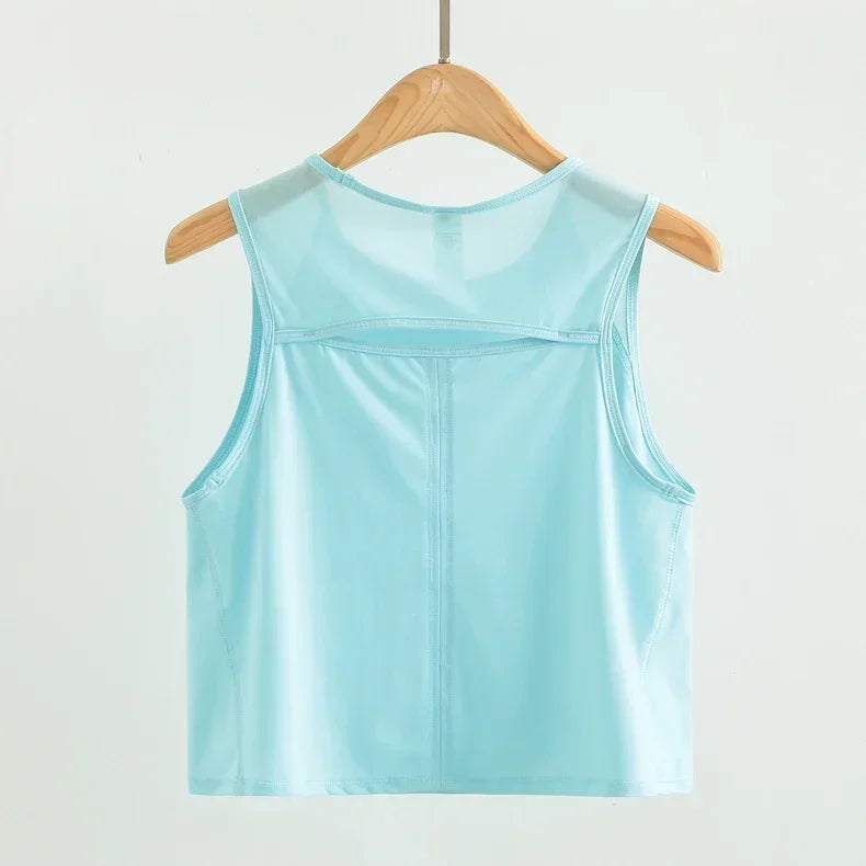Mesh Top Cropped Tank