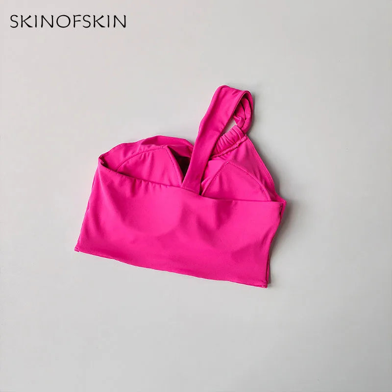 One Shoulder Sports Bra