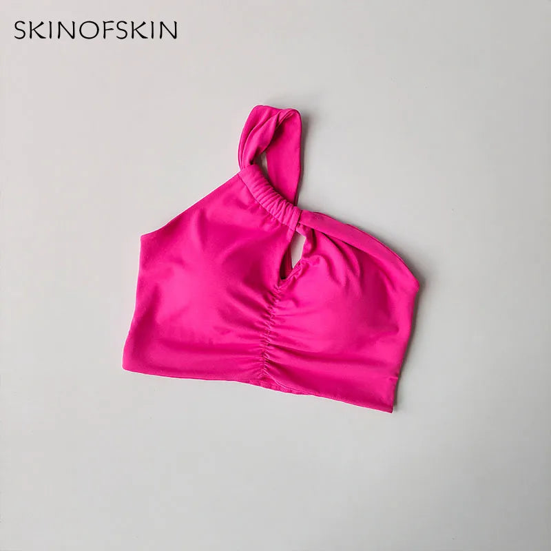 One Shoulder Sports Bra