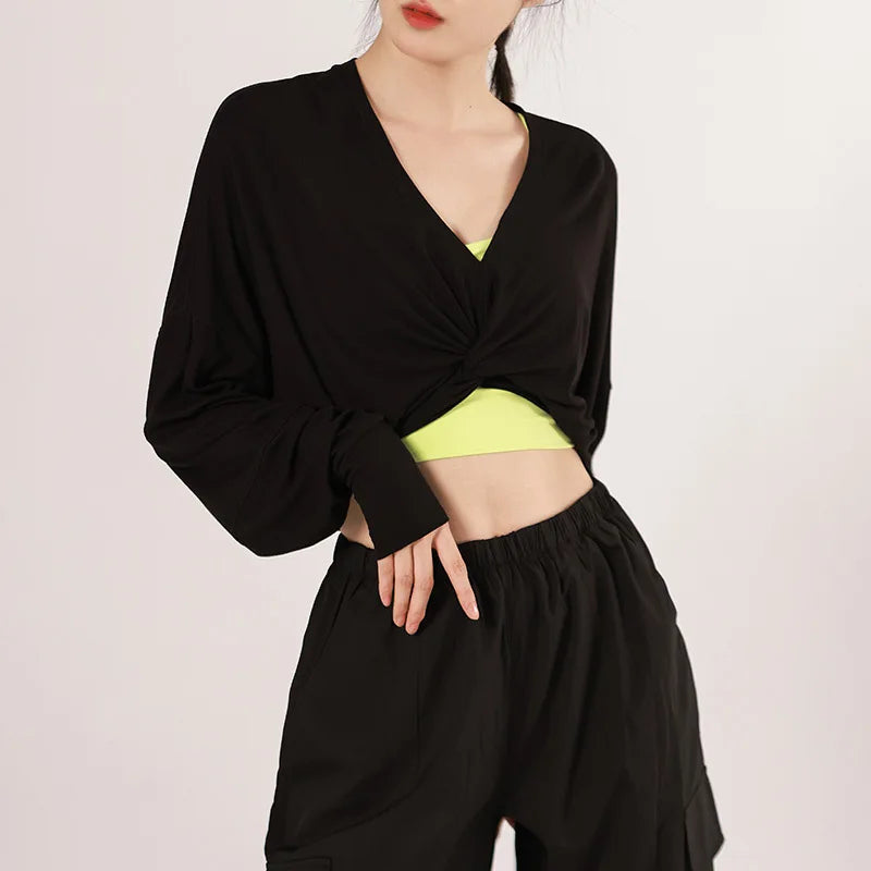 Loose Breathable Wrap Top