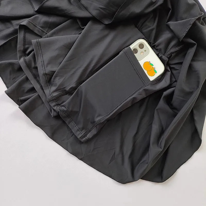Flowy Skort with Phone Pocket