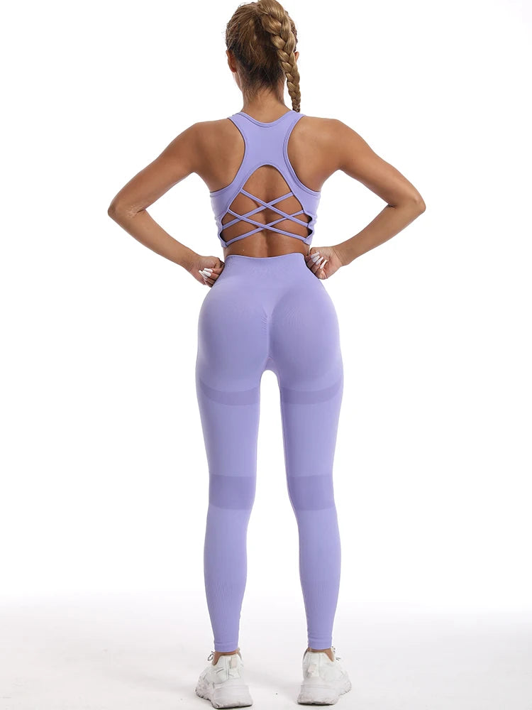 Seamless Bra+High Waist Legging Set