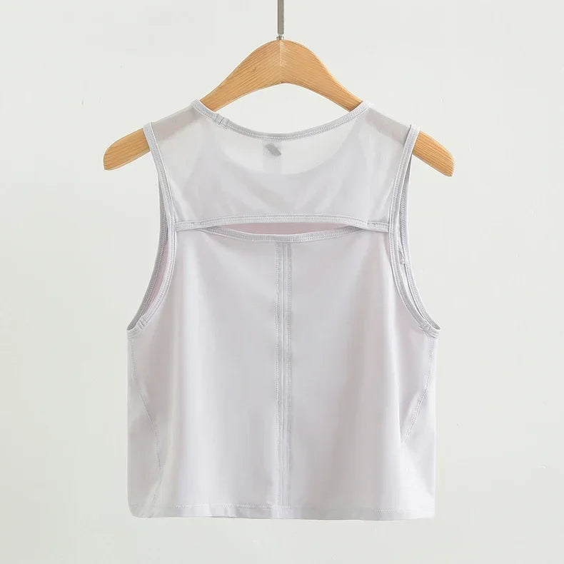 Mesh Top Cropped Tank