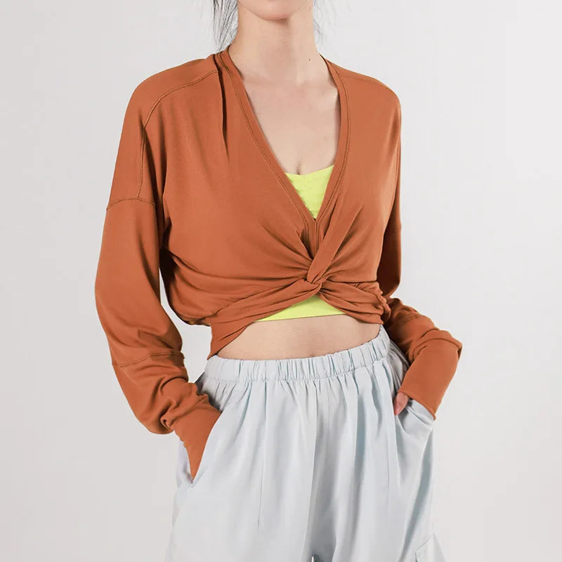 Loose Breathable Wrap Top