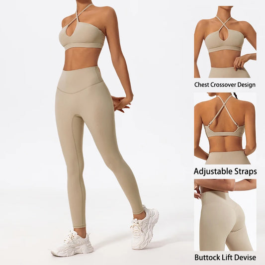 2-Piece Crossover Gym Outfit